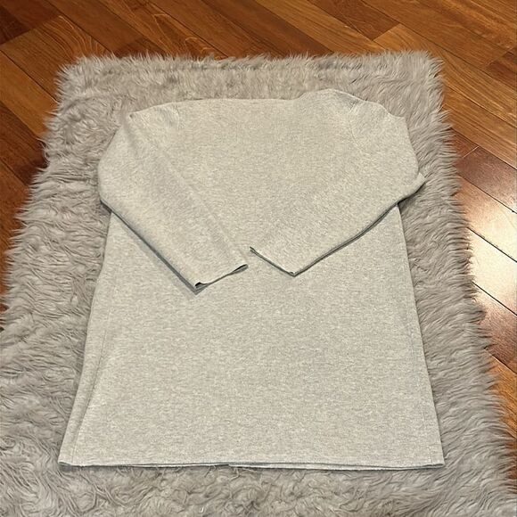 Jcrew women’s gray long open cardigan with pockets size small - Picture 3 of 3